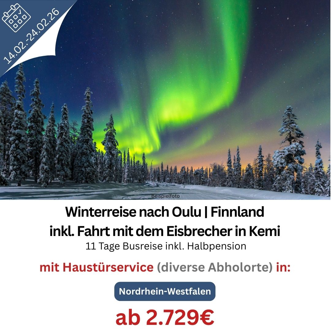 Mehr über den Artikel erfahren Busreise mit Haustürservice – Angebot Nr.3