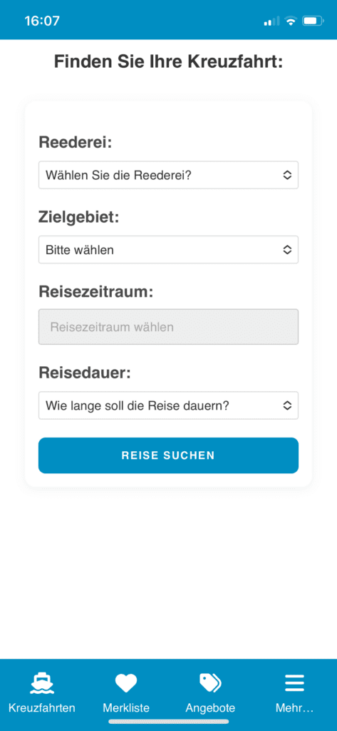 Persönliche Startseite