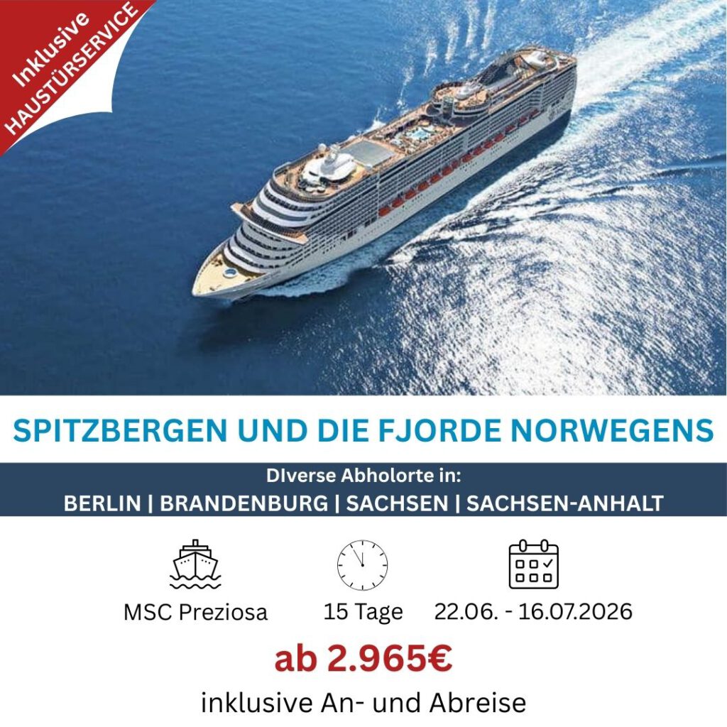 Kreuzfahrt mit Haustürservice
