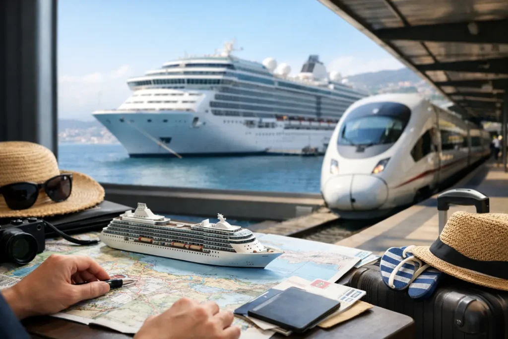 Kreuzfahrt mit Bahnanreise planen in 8 Schritten