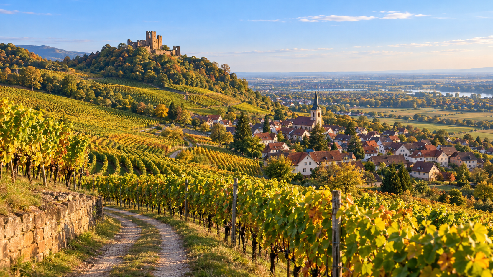 Goldener Herbst an der Deutschen Weinstraße